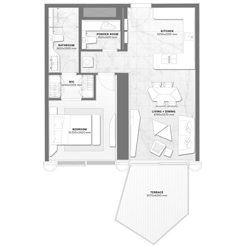 1 bedroom