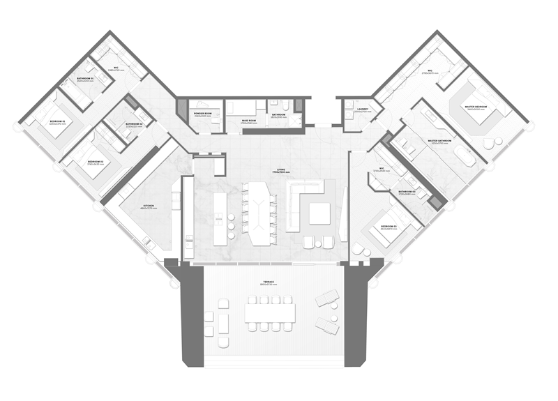 4 bed penthouse